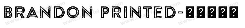 Brandon Printed字体转换